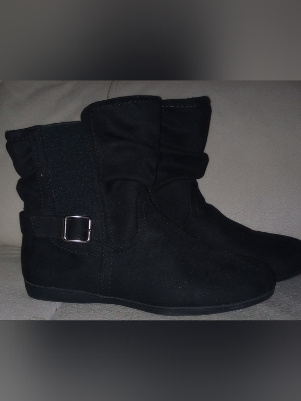 Women’s Black Suede Ankle Boots